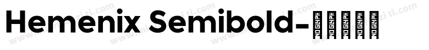 Hemenix Semibold字体转换